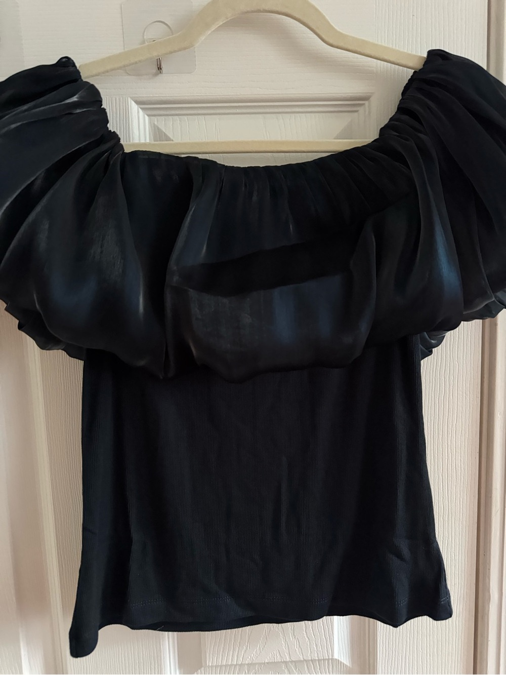 NWT ANTHROPOLOGIE Off-Shoulder Bubble Blouse M - Picture 8 of 10